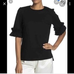 Ted Baker Kaylle ruffle-sleeve ponte top